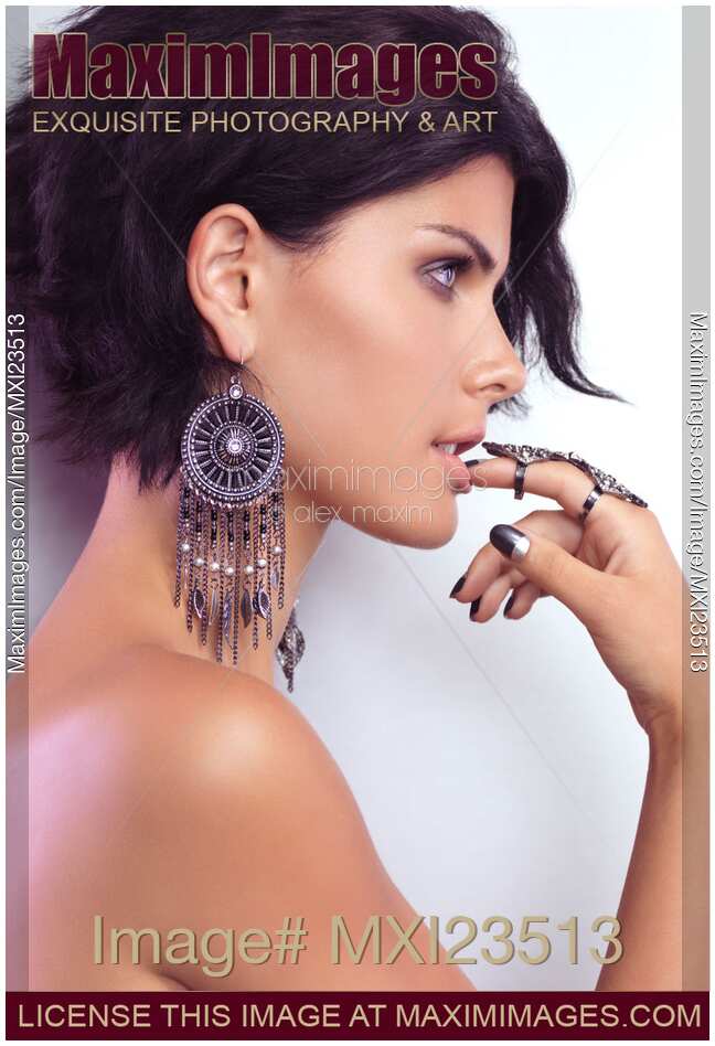 Portrait of a Woman Wearing Jewellery