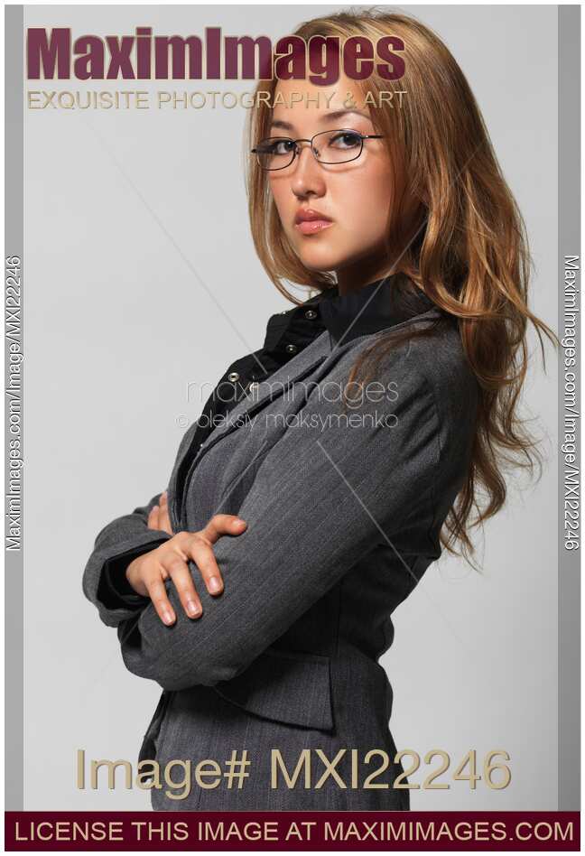 Portrait of a Young Attractive Businesswoman