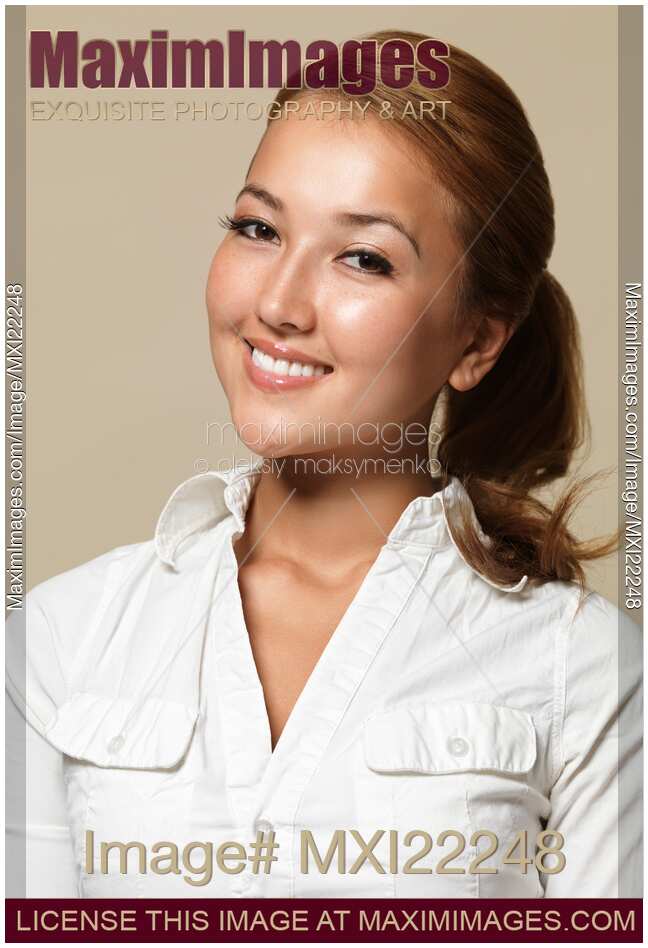 Portrait of a Young Attractive Woman
