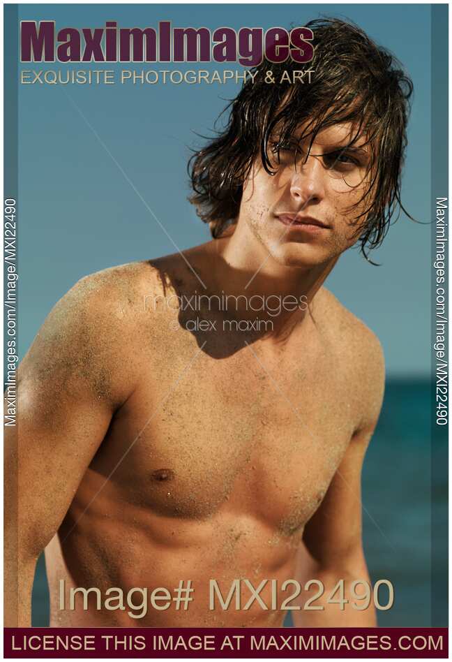 Portrait of a Young Man on a Sea Shore