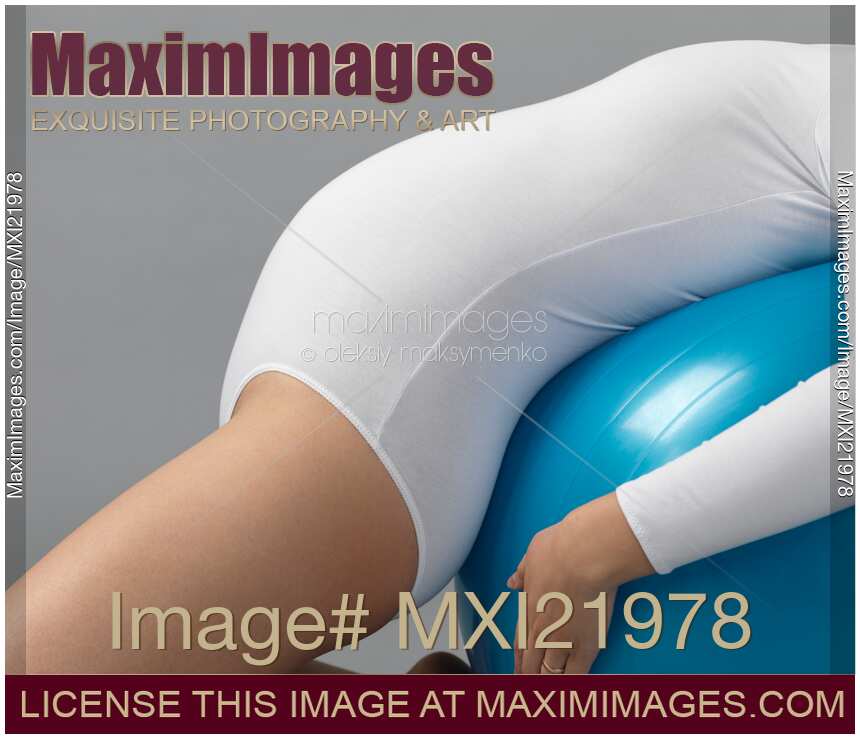 Pregnant Woman with a Fitness Ball