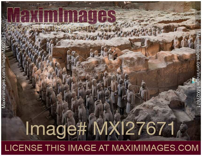 Qin Terracotta Warriors and Horses historic site in China