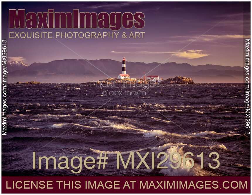 Race Rocks Lighthouse beautiful dramatic sunset scenery Vancouver Island