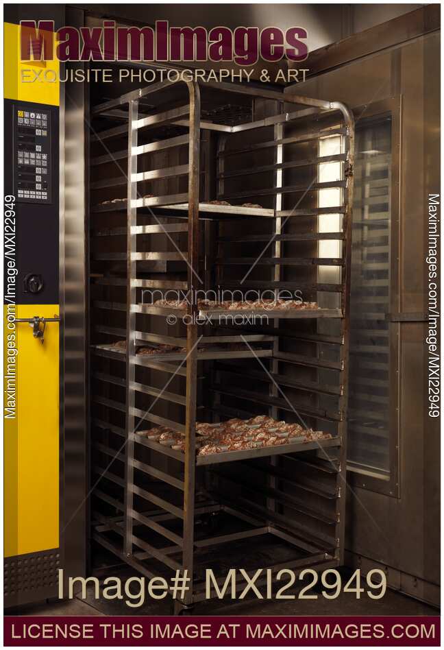 Stock photo Rack Trolley in Bakery Oven MaximImages Image MXI22949