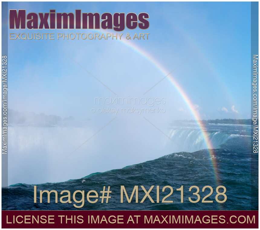 Rainbow over Niagara Falls Horseshoe Waterfall