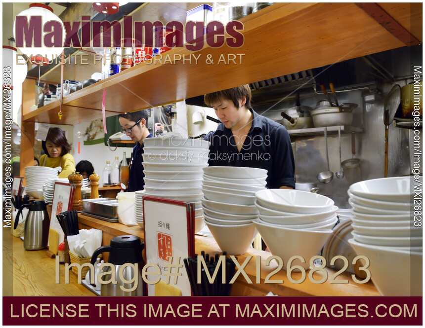 Ramen restaurant kitchen