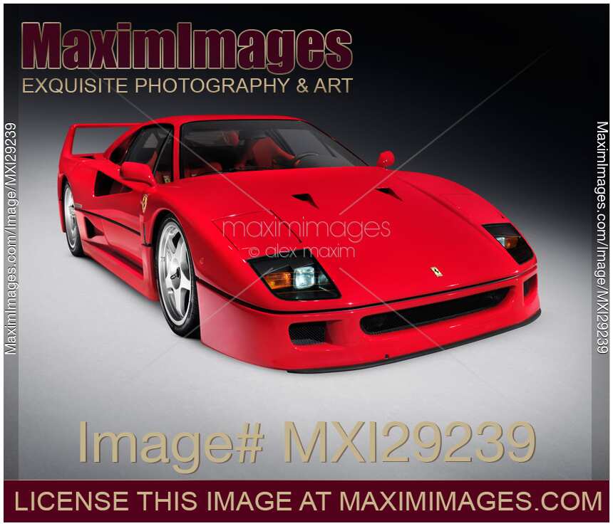 Red 1992 Ferrari F40 Iconic Sports Car
