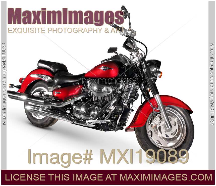 Red cruiser motorcycle
