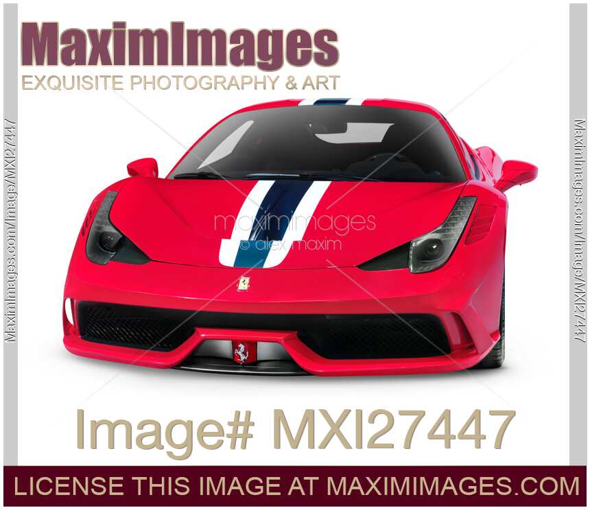 Red Ferrari 458 Speciale sports car