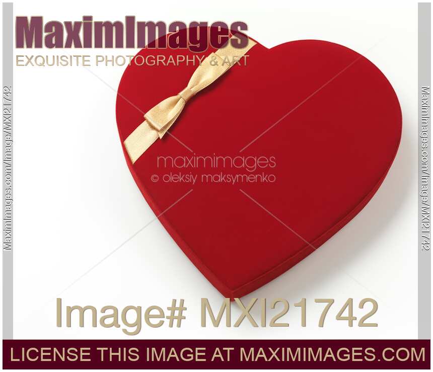 Red Heart-Shaped Gift Box