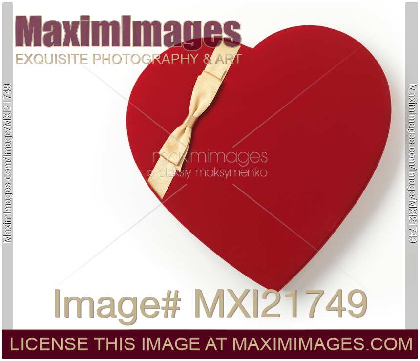 Red Heart-Shaped Gift Box