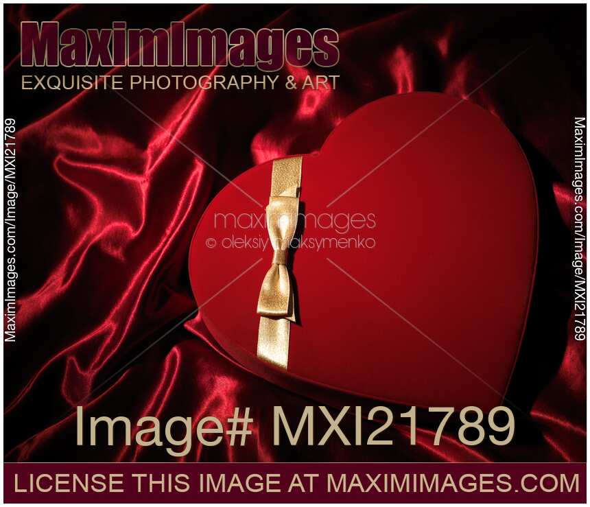 Red Heart-Shaped Gift Box