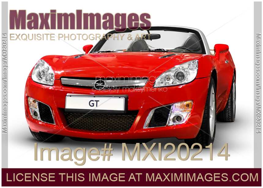 Red Opel GT Sports Car