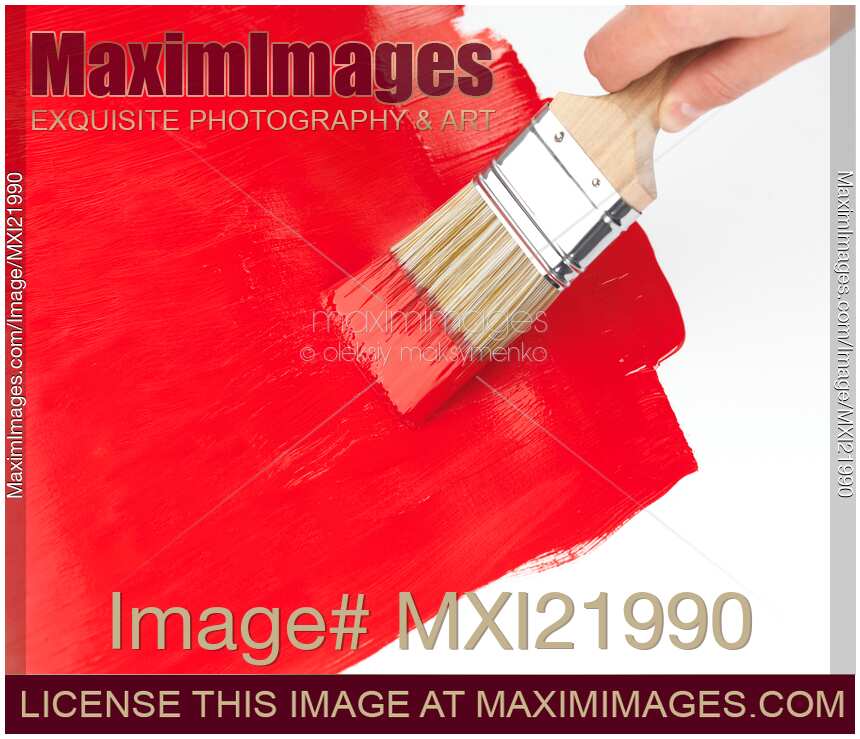 Red Paint and a Brush