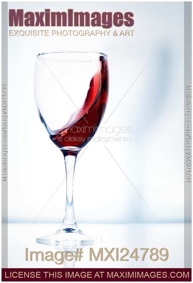 Red wine in a glass