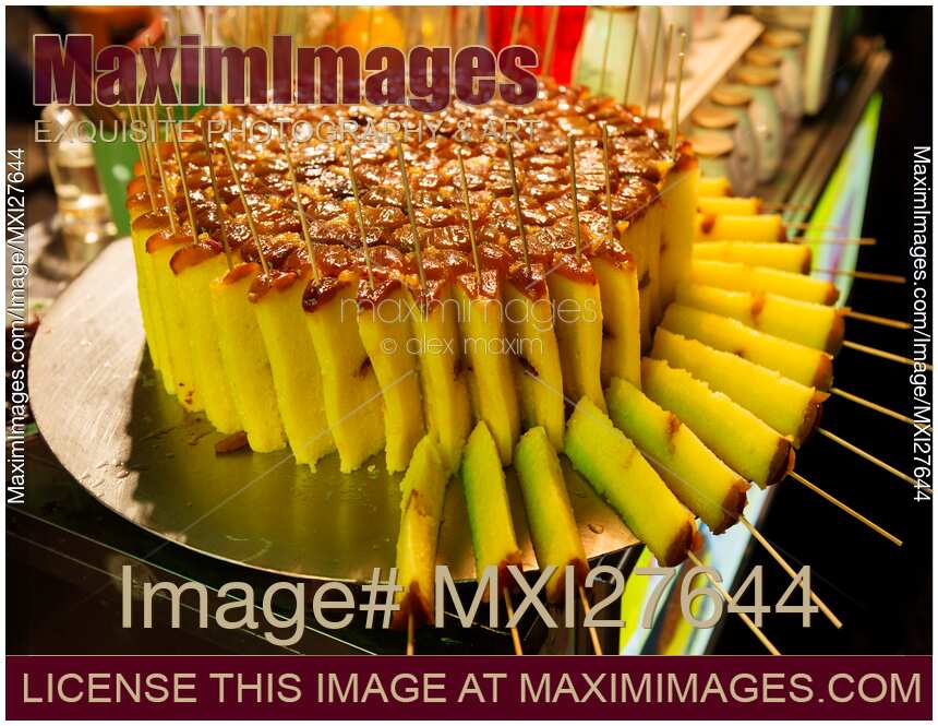 Rice cake at food market in China
