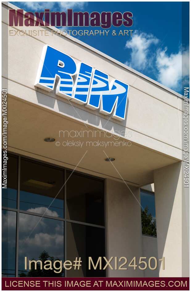 RIM logo on the company building