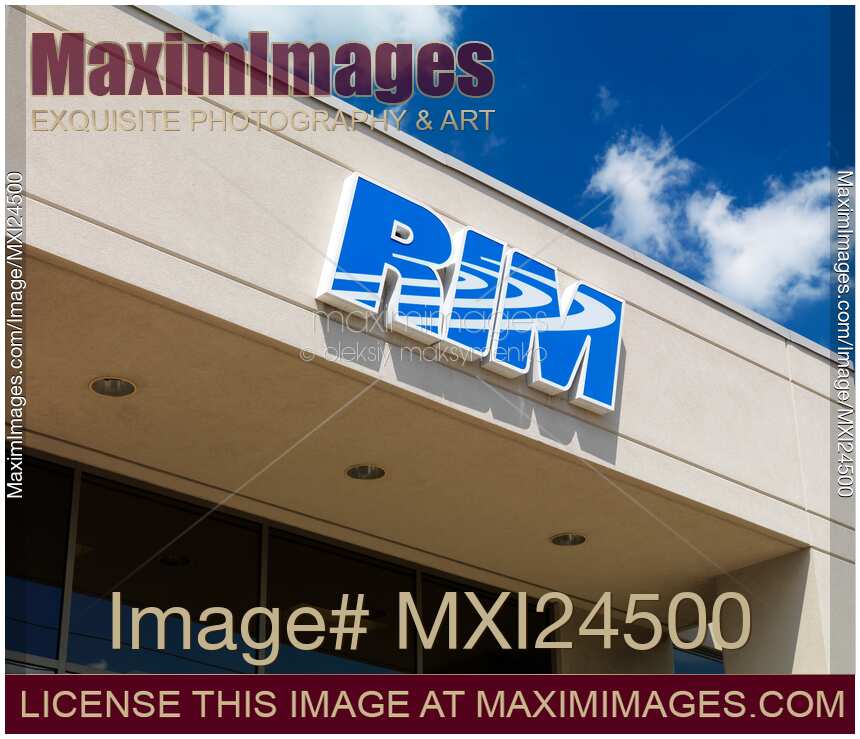 RIM sign on the company building
