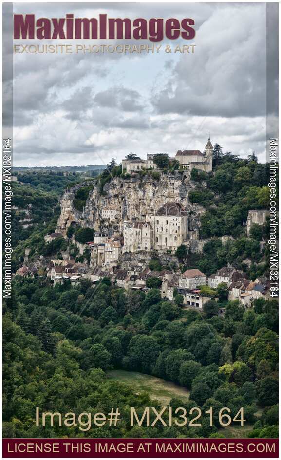 Rocamador Medieval cliffside village built into rock Rocamador France
