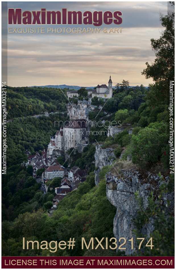 Rocamadour historic Medieval village on a cliff in South of France