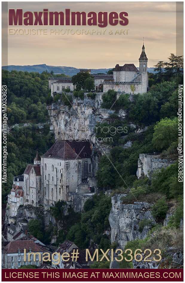 Rocamadour historic Medieval village on a cliff in South of France