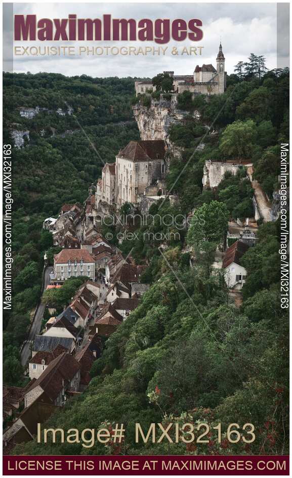 Rocamadour Medieval village on the side of a cliff in southern France