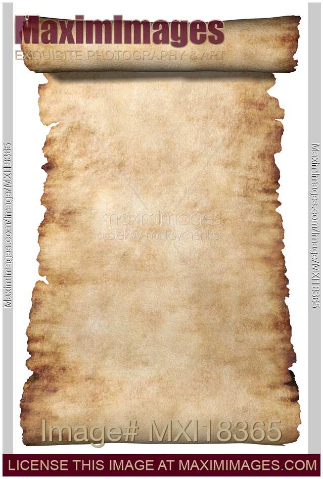 Roll Of Rustic Parchment Paper Background