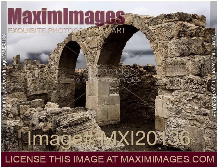 Roman Agora Remains Archaeological Site of Kourion in Cyprus