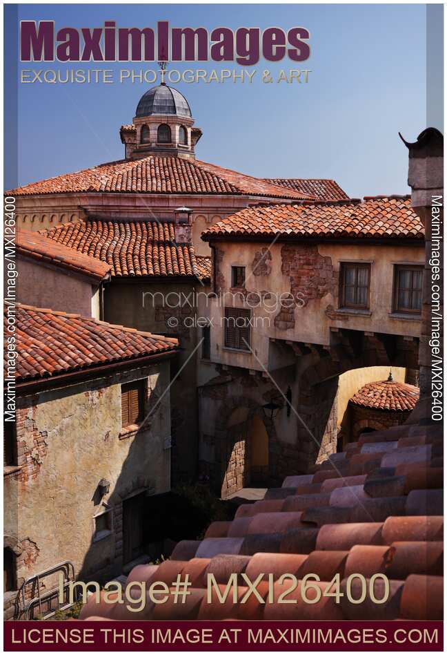 Roofs of old houses Venetian town