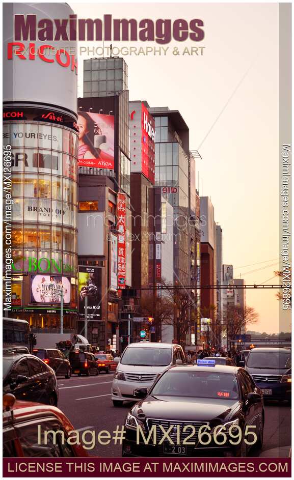 Rush hour traffic in Tokyo