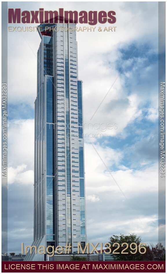 Sakishima Cosmo Tower modern high-rise building in Osaka Japan