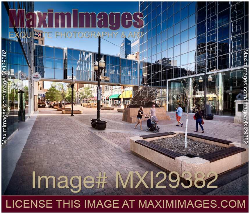 Scarth street Mall in Regina downtown