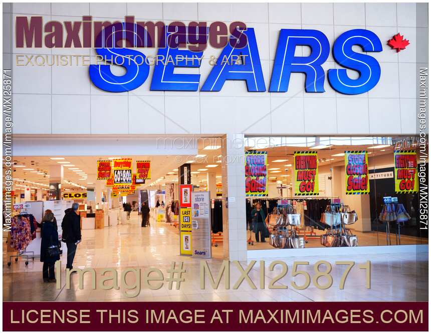 Sears store closing sale at Yorkdale Shopping mall