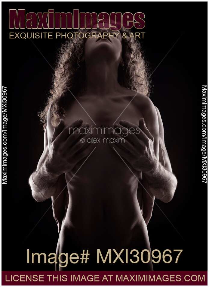 Sensual artistic nude portrait of a couple making love Tantra and sacred sexuality concept