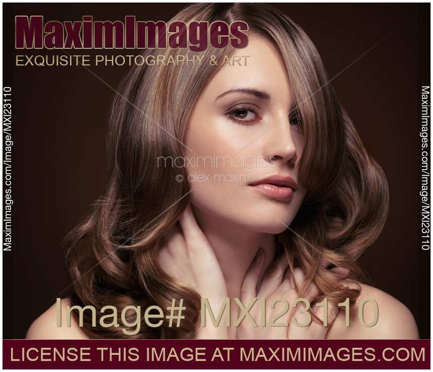 Sensual beauty portrait of a young woman