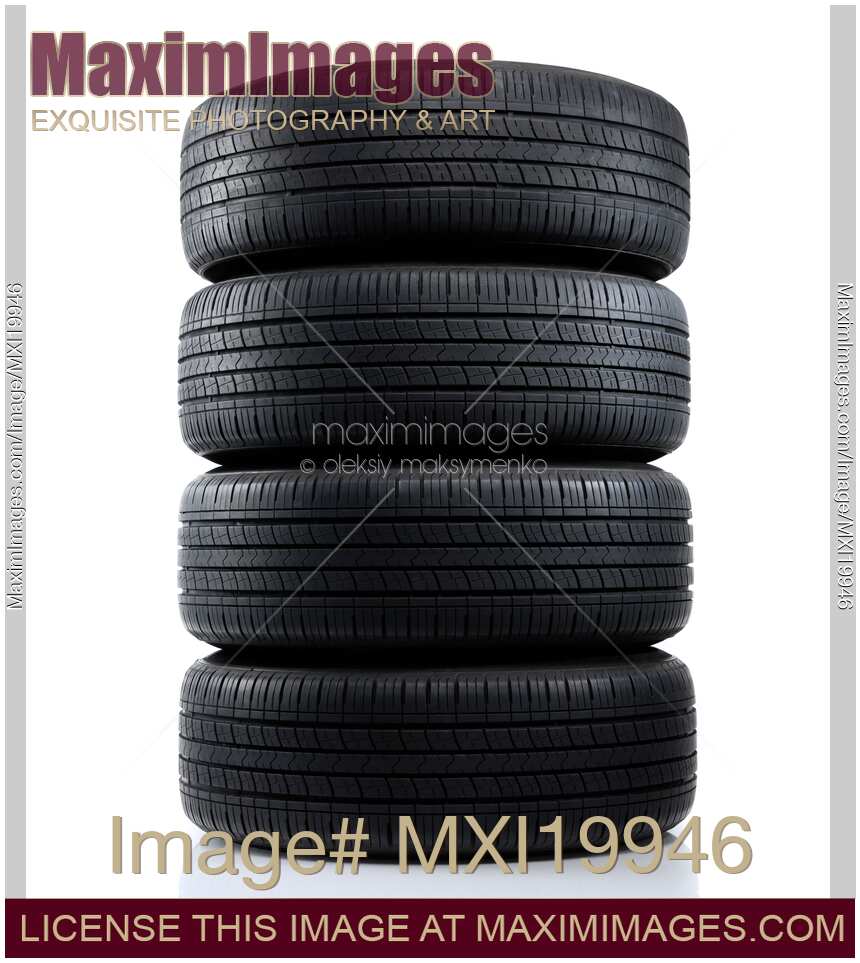Photo of Set of Tires Stock Image MXI19946