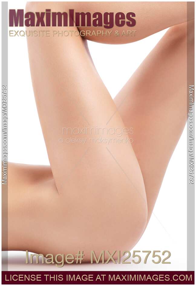 Sexy Nude Woman Legs Closeup
