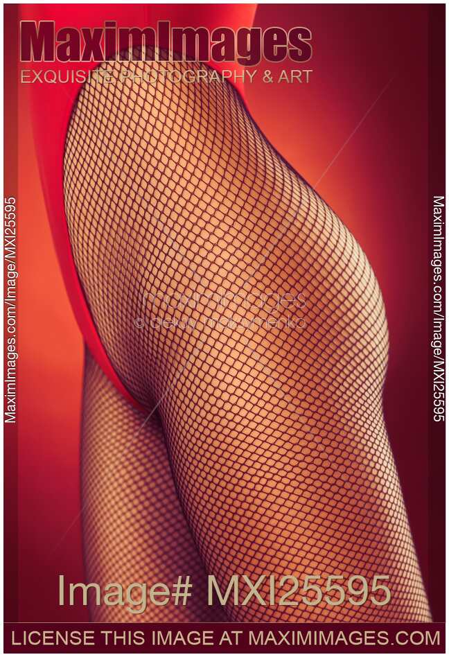 Sexy Young Woman in High Cut Swimsuit