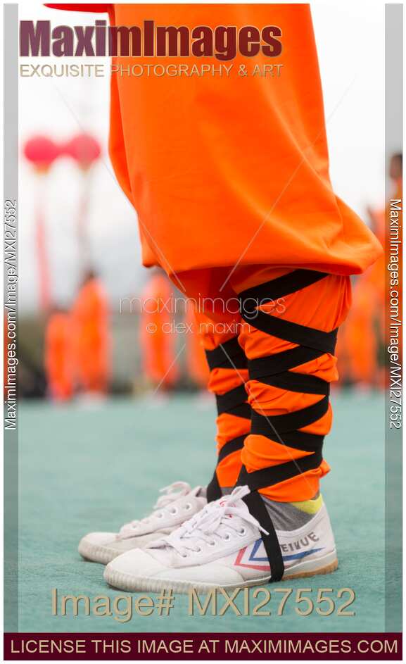 Shaolin Kung Fu student in Feiyue shoes