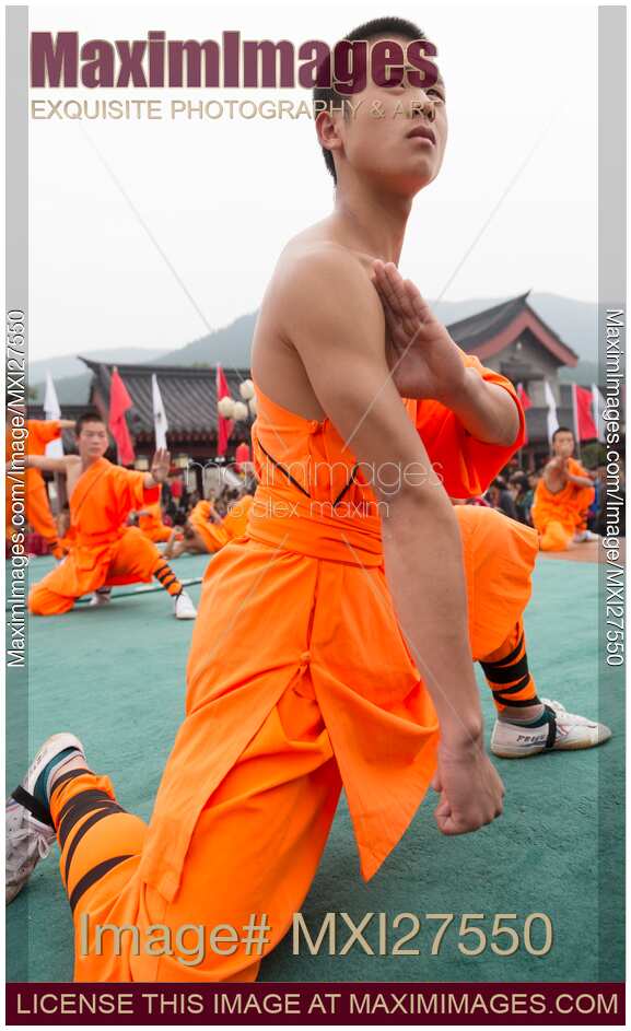 Shaolin Kung Fu student performing in Zhengzhou China