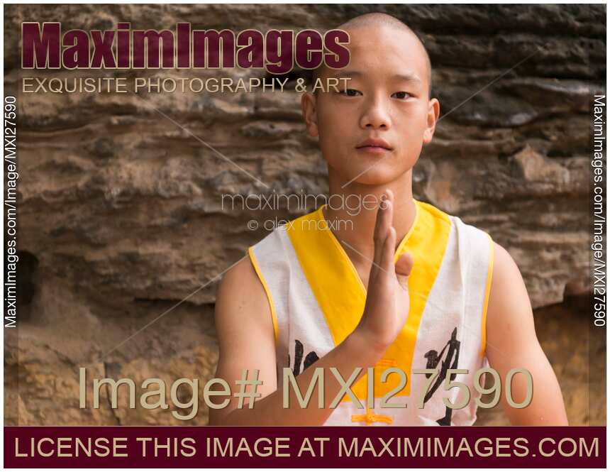 Shaolin martial arts school student portait