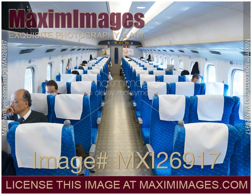 Shinkansen bullet train interior