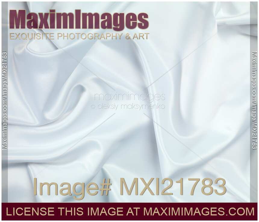 Shiny White Silky Fabric