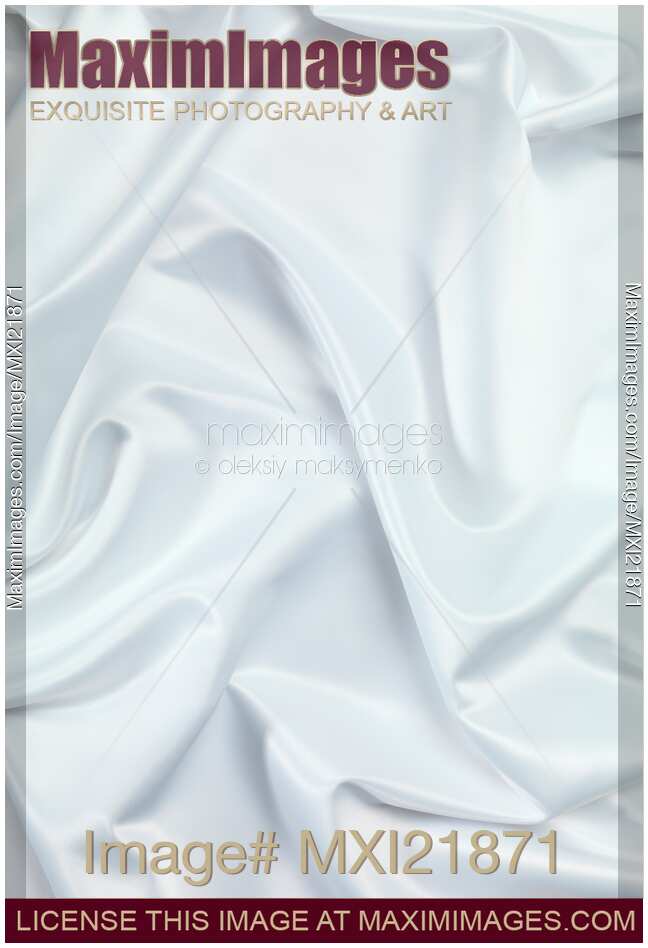 Shiny White Silky Fabric