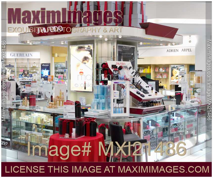 Shiseido Cosmetics Display in a Mall