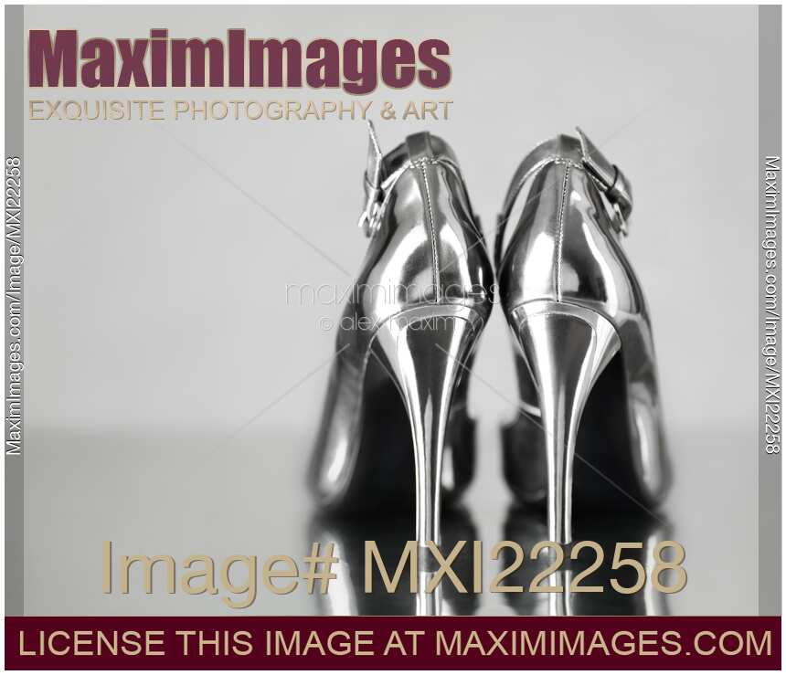 Silver Stiletto Shoes