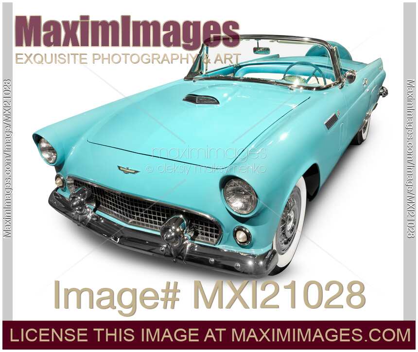 Sky Blue 1956 Ford Thunderbird Classic Car