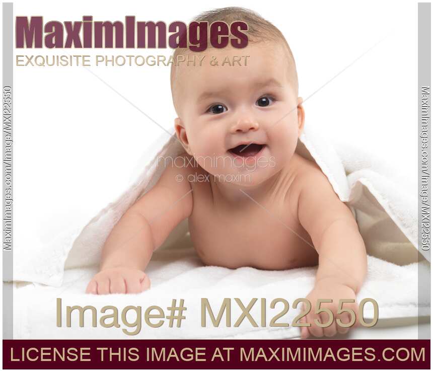 Smiling Four Month Old Baby Boy