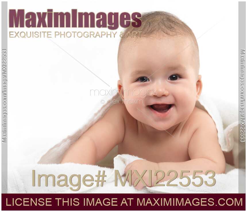 Smiling Four Month Old Baby Boy