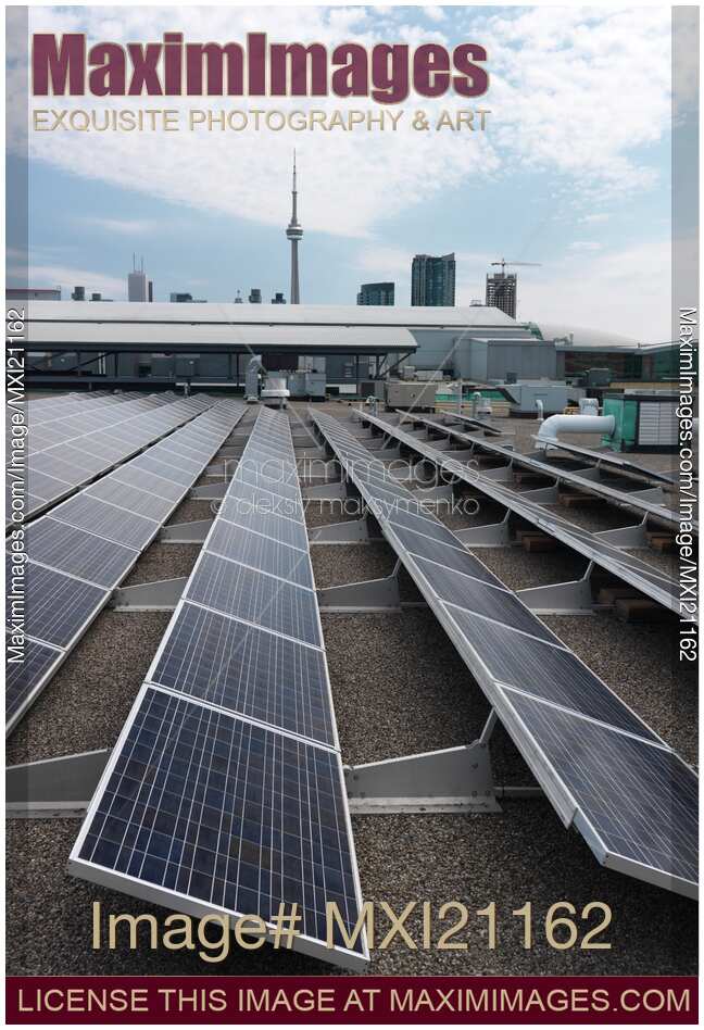 Solar Panels on a Roof